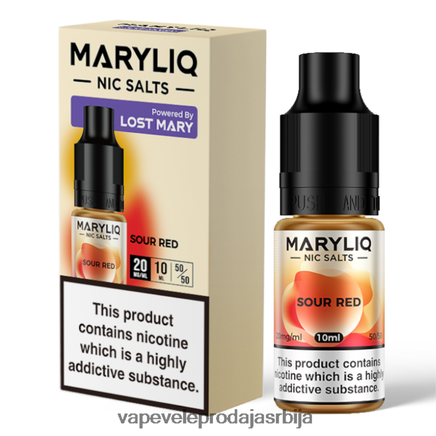 кисело црвена 0JP8TF456 - Vape Ukusi LOST MARY MARYLIQ ник соли - 10мл - 20мг