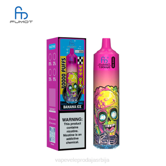 Vape Veleprodaja Srbija J4R61 банана лед Fumot Tornado 30к музике