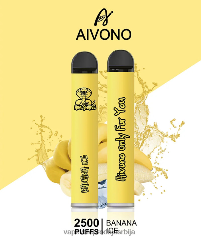 Aivono AIM SNAKE 2500 лед од банане - 84T88D298 Vape Srbija Cena