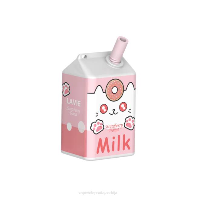 LAVIE MILK 7000 пуффс 68H8177 | Vape Veleprodaja Srbija крофна од јагоде