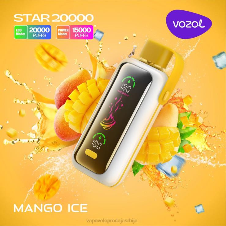 Vape Cigarete Cena лед од манга 2JZ2213 VOZOL STAR 20000