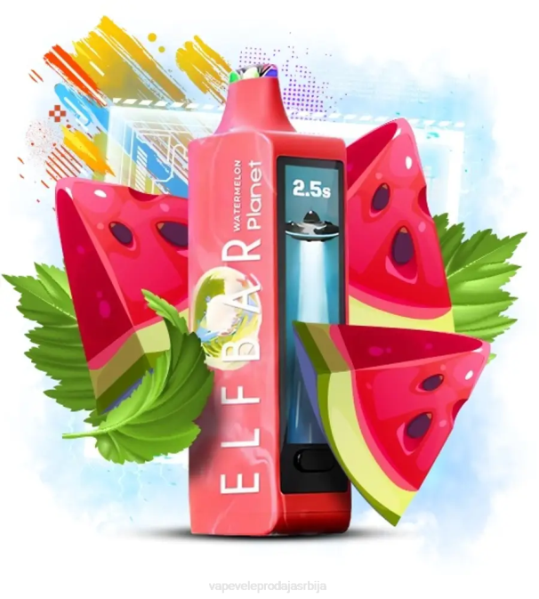 Elf Bar Planet 25000 - 664Z12 лубеница Vape Shop Valjevo