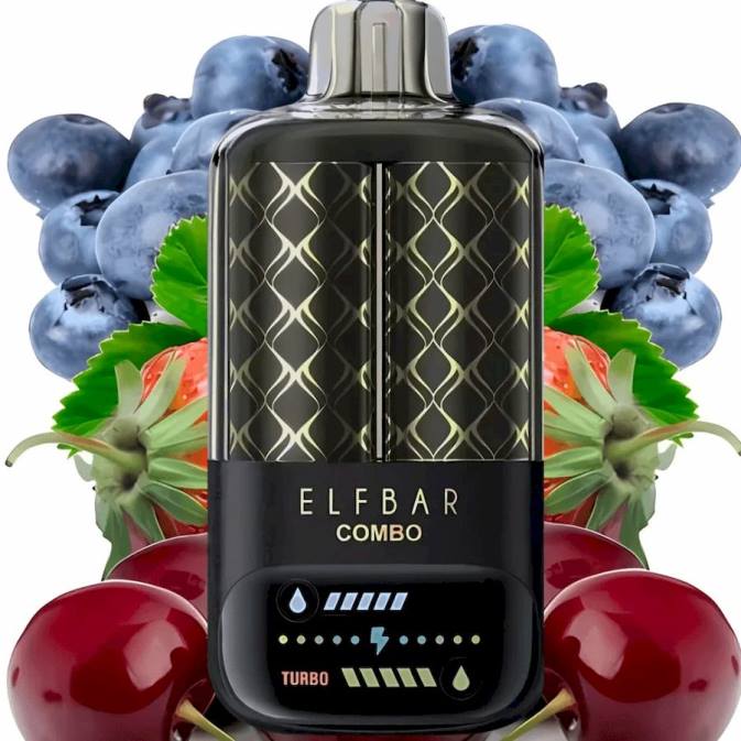 Elf Bar Combo 25000 - 664Z2 боровница кисела малина и трешња Vape Srbija Cena